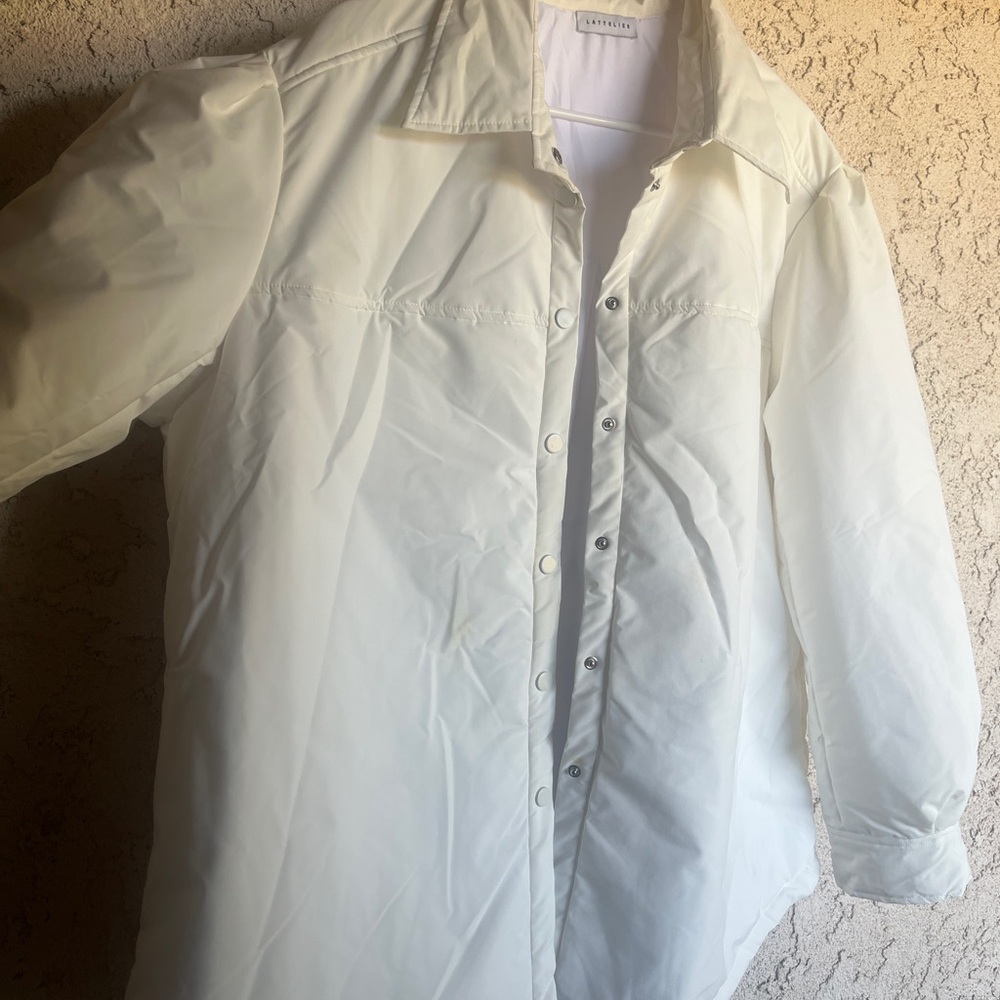 Elegant Cream Puffer Jacket